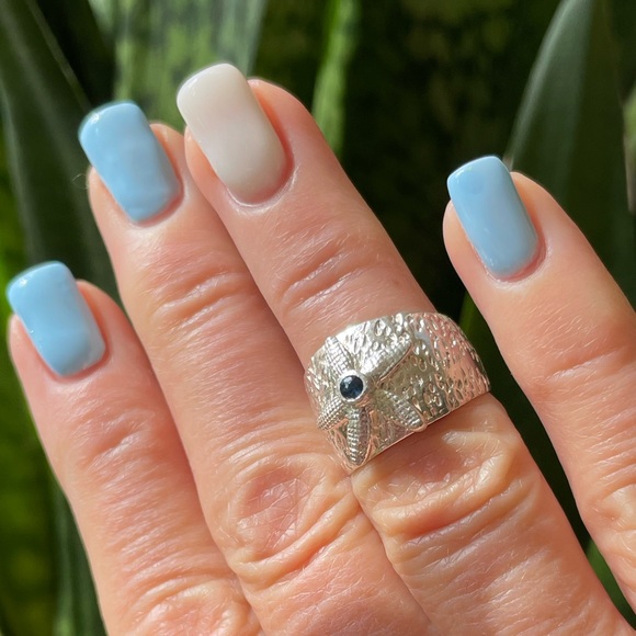 Authentic sapphire sterling silver ring - Picture 4 of 8